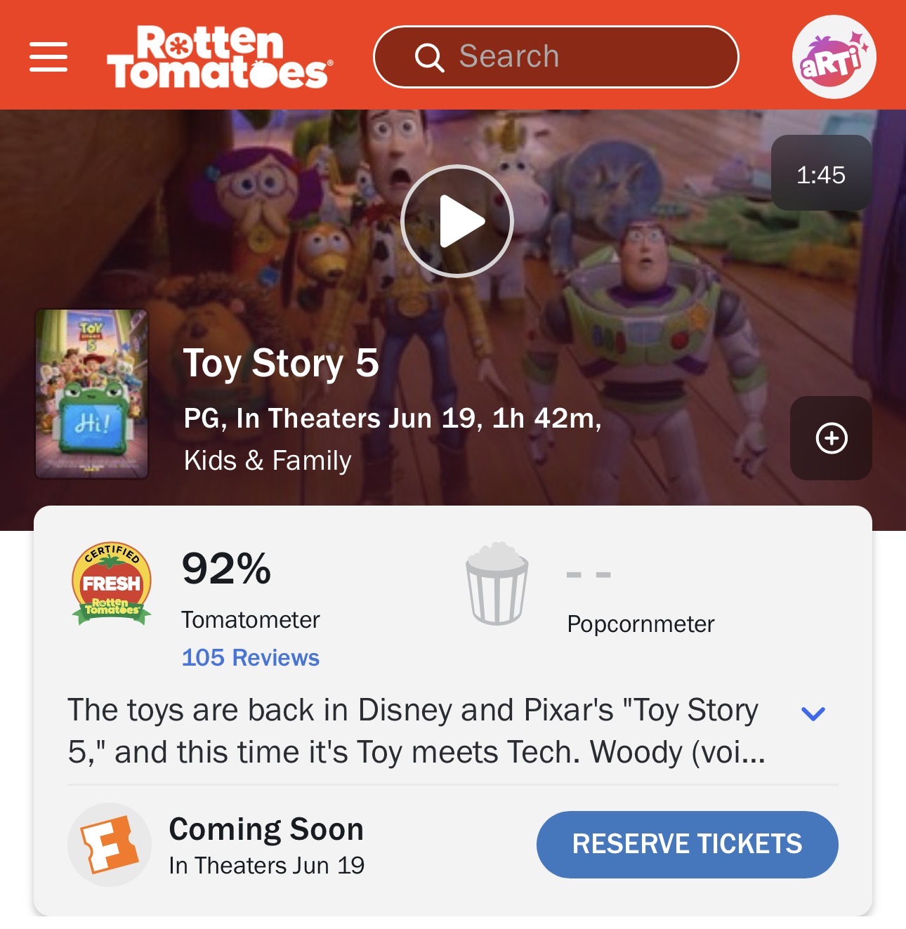 Toy Story 5 Opens To 93% On Rotten Tomatoes, Highest-Rated Franchise In RT History