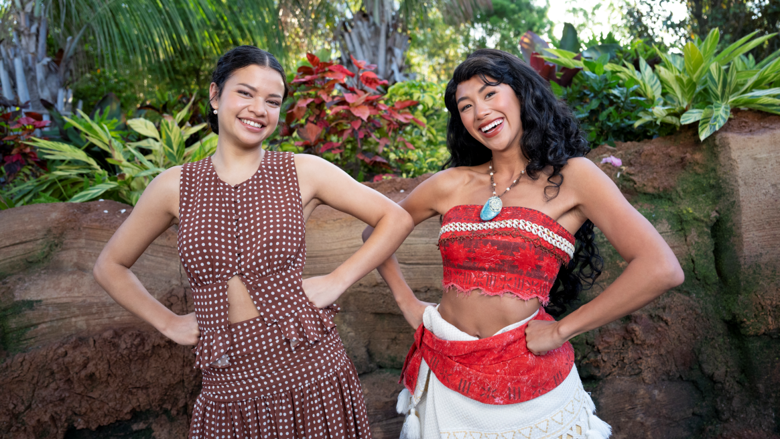 Catherine Laga’aia Visits Journey Of Water At EPCOT On Moana’s Release Day