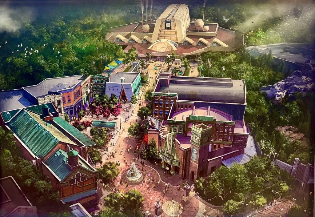 Imagineering Files Electrical Permit For The Glob Theater As Monstropolis Work Continues