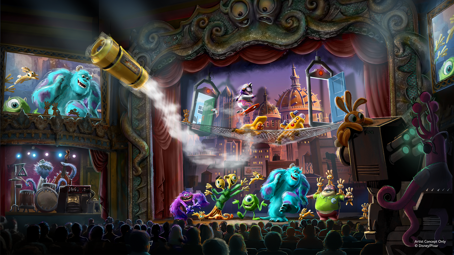 Monstropolis Opens In Phases In 2027 With A Randy Newman Song And The Door Coaster Coming Later