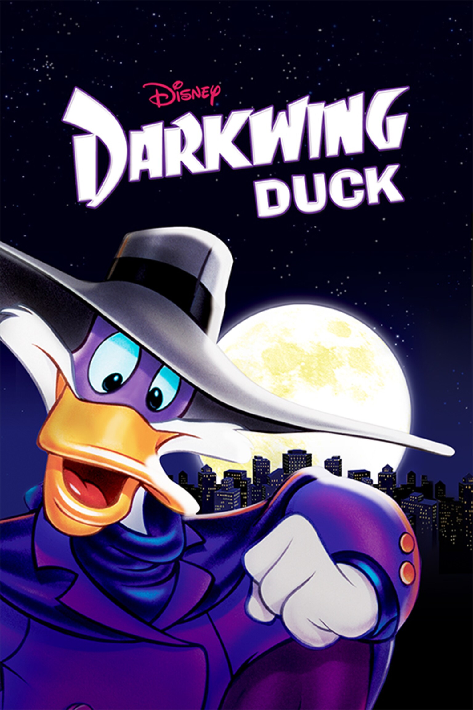 Official Disney poster art for the animated series Darkwing Duck