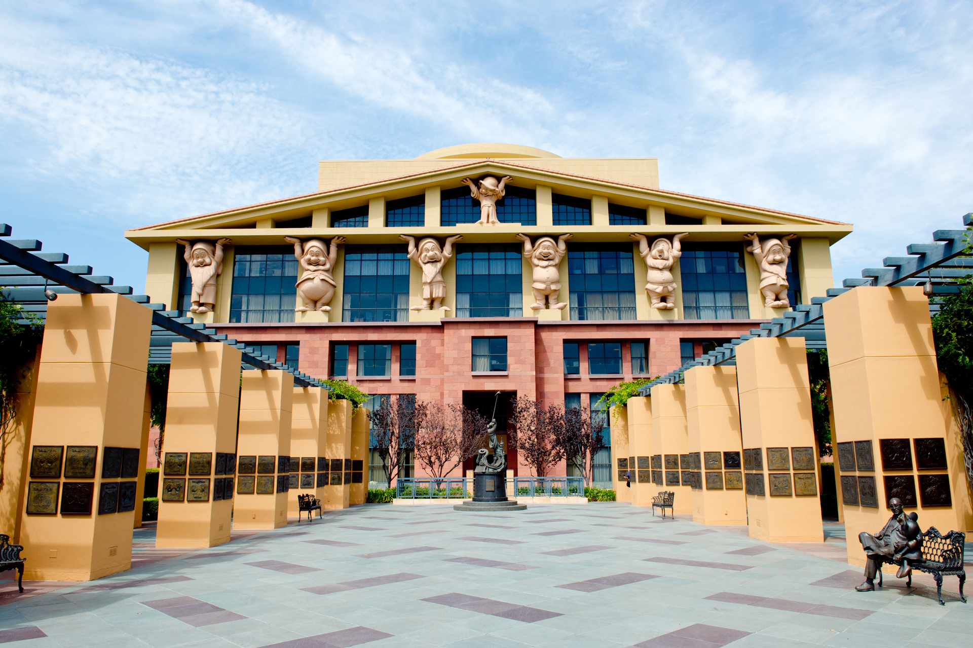 The Team Disney building at The Walt Disney Studios lot in Burbank