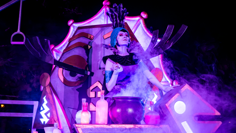 Yzma at Oogie Boogie Bash at Disney California Adventure