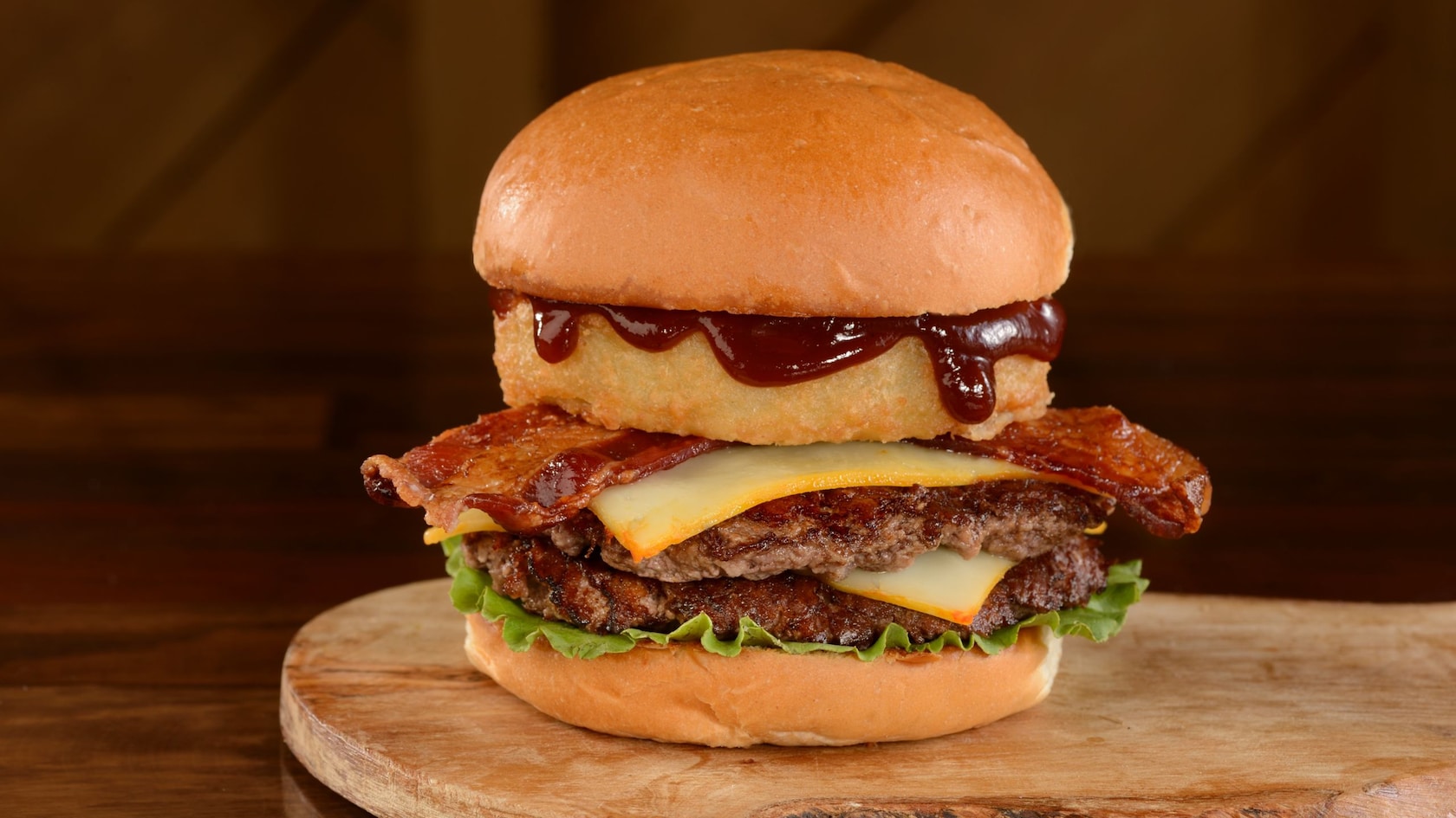 A Barbecued Burger from D Luxe Burger at the Town Center in Disney Springs