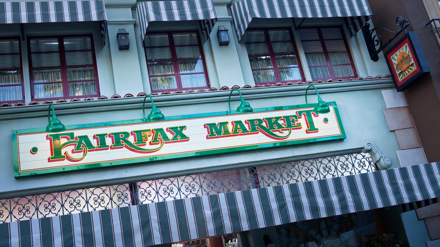 Fairfax Market sign at Disney California Adventure Park