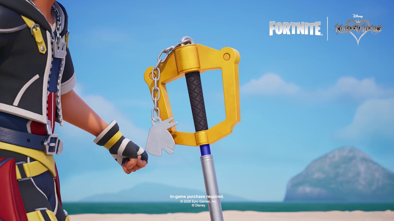 Kingdom Hearts Fortnite Crossover Arrives This Week And The Keyblade Swaps Mickey For A Llama