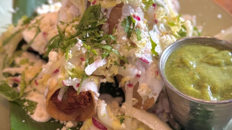 A plate of Carne Asada Tacos from Frontera Cocina