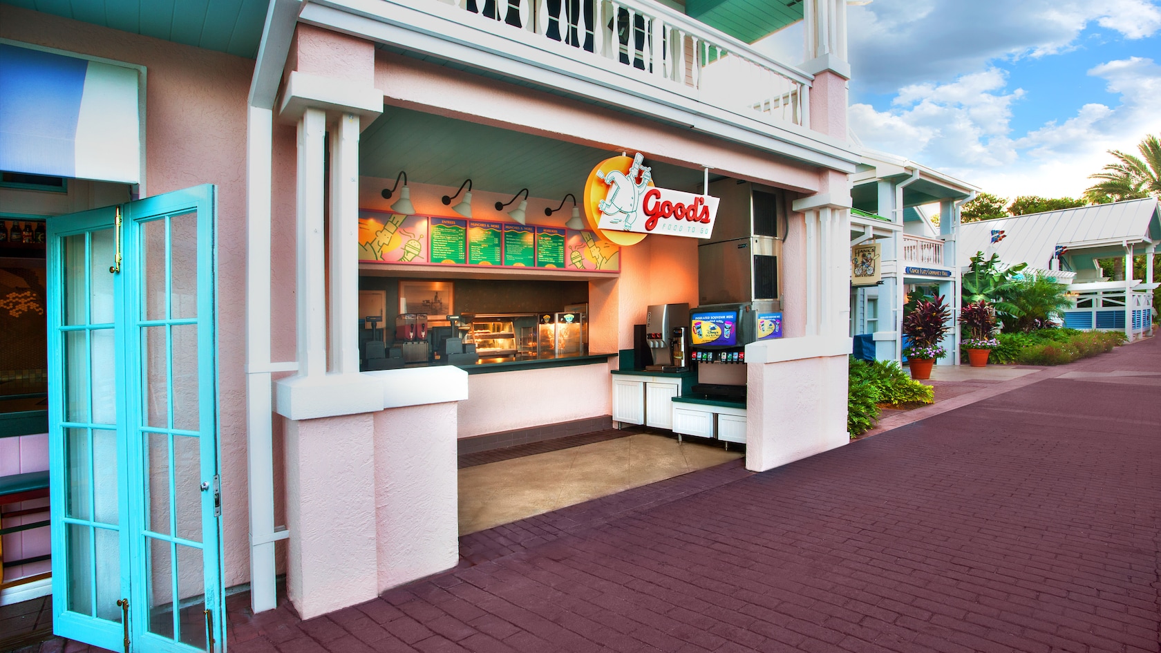 The front counter of Good's Food To Go