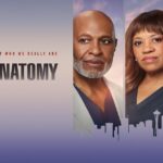 Grey's Anatomy key art from ABC with the tagline "In crisis we find out who we really are"