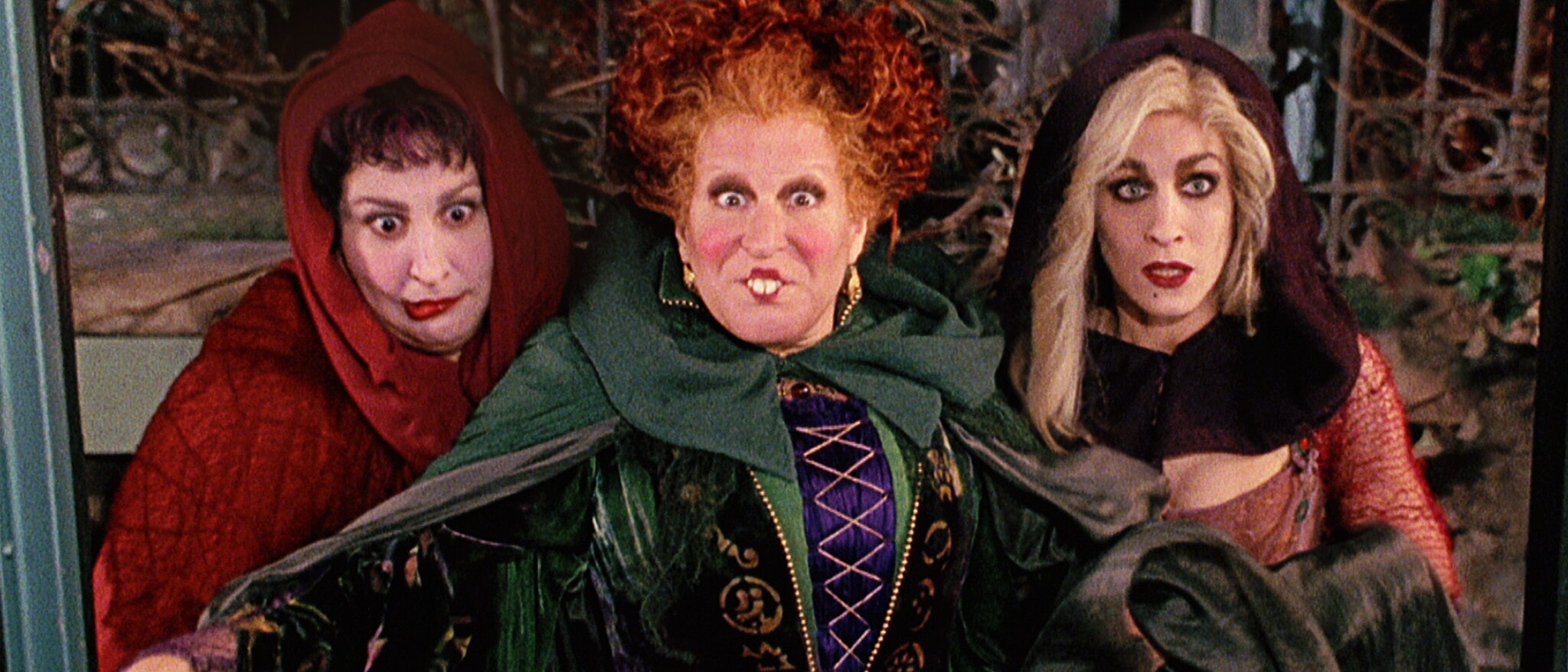 The Sanderson sisters, played by Kathy Najimy, Bette Midler and Sarah Jessica Parker, in Hocus Pocus
