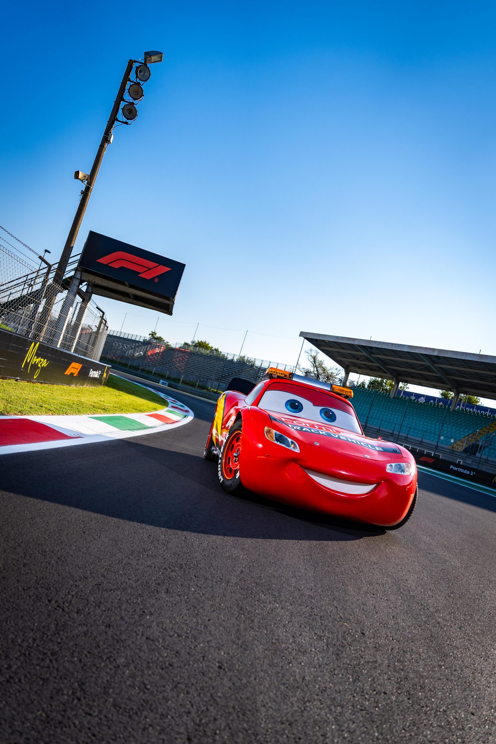 Lightning McQueen Takes An Honorary Lap At Monza As The F1 Safety Car Gets A Cars Livery This Weekend