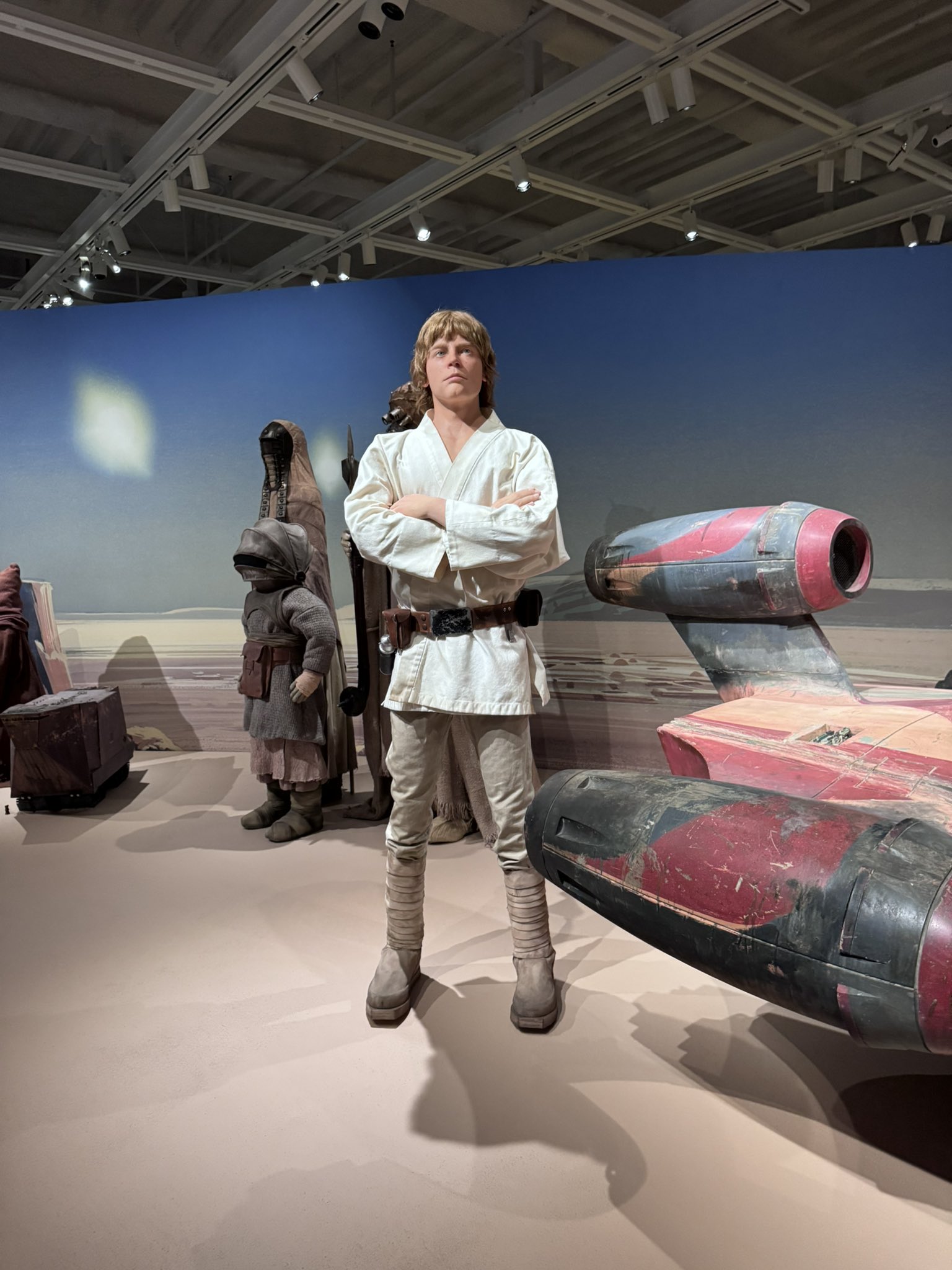Star Wars props and costumes on display at the Lucas Museum of Narrative Art