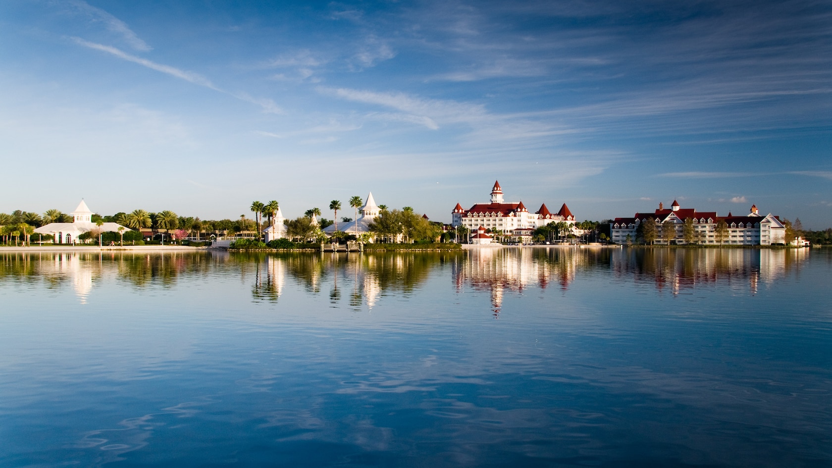 Disney's Grand Floridian Resort & Spa seen from Seven Seas Lagoon