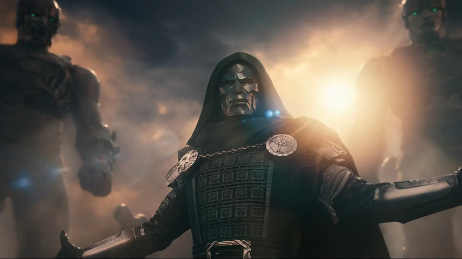 Doctor Doom in his metal mask and hood in an official Marvel.com image