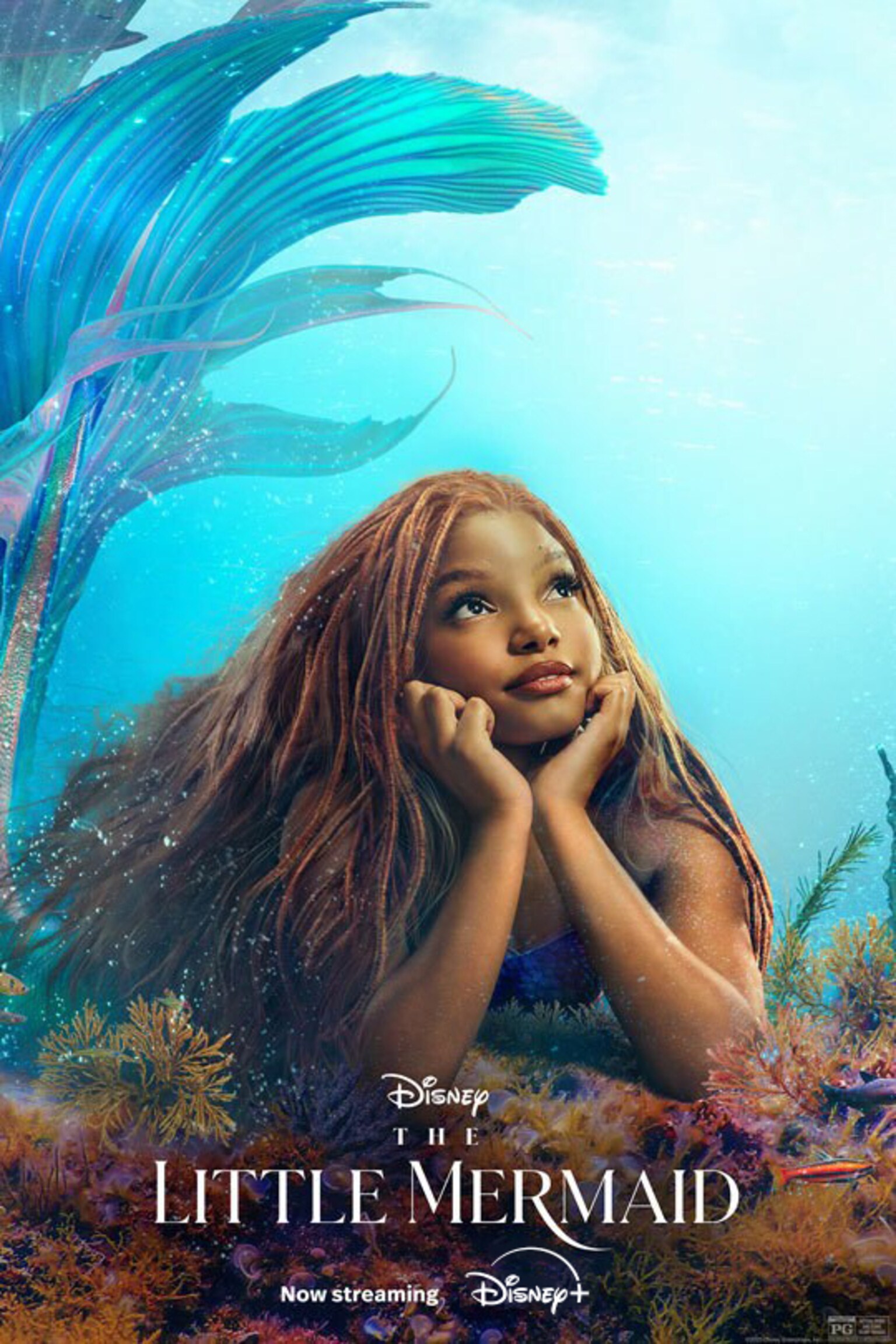 Disney's official poster art for the 2023 live-action The Little Mermaid