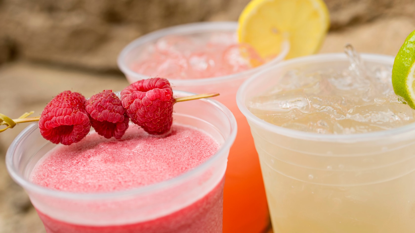 Three specialty cocktails available at Thirsty River Bar & Trek Snacks, including the Durbar Margarita, the Himalayan Ghost and the Khumbu Icefall