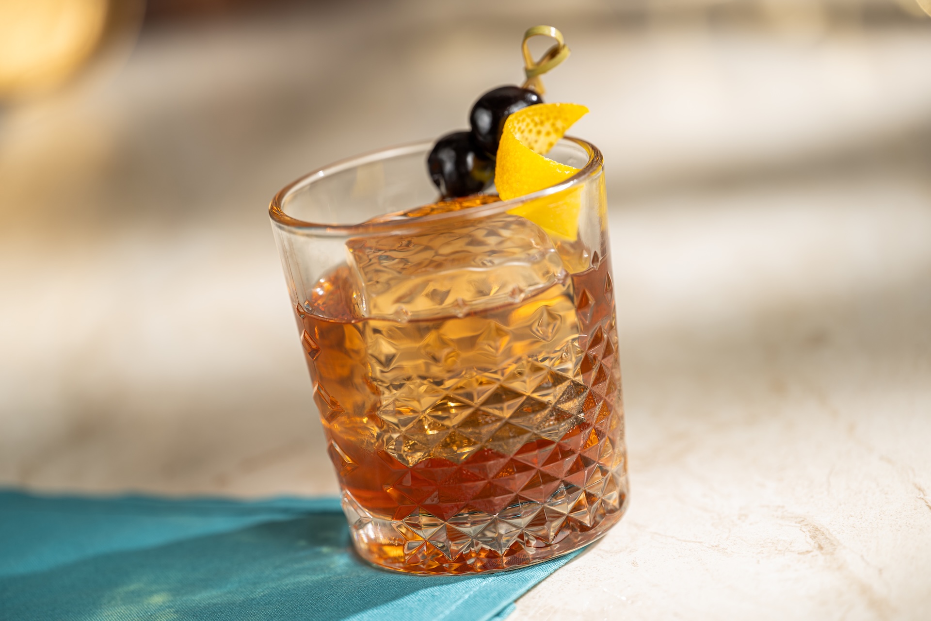 New York Old Fashioned cocktail from The Turf Club Bar and Grill at Disney's Saratoga Springs Resort and Spa