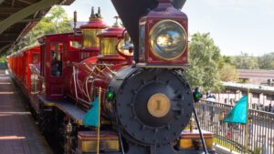 Disney's official image for the Walt Disney World Railroad at Magic Kingdom