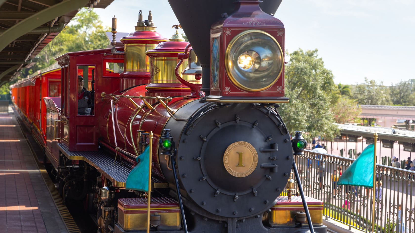 Disney's official image for the Walt Disney World Railroad at Magic Kingdom