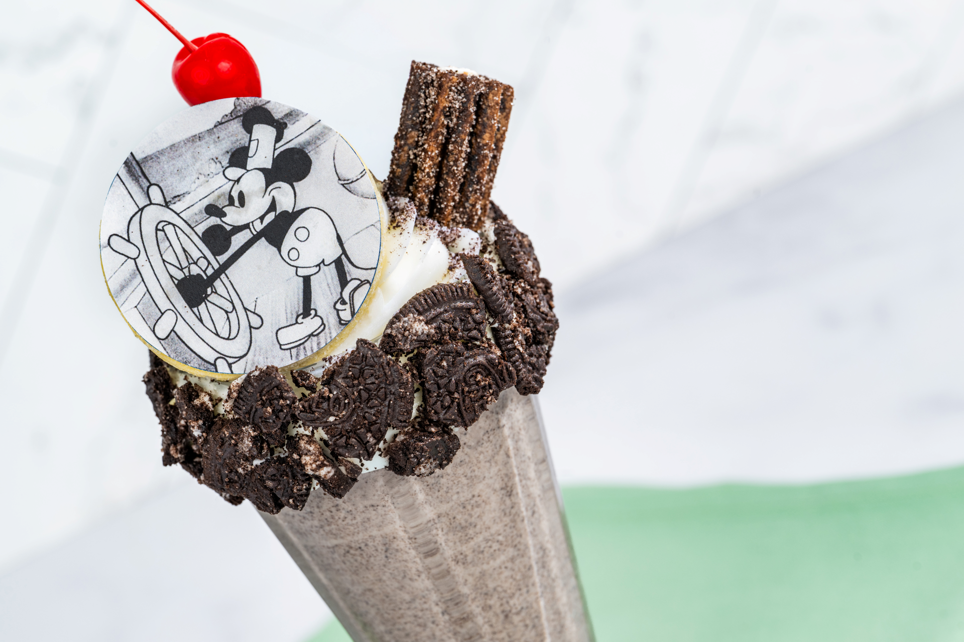 Steamboat Willie Milkshake at The Plaza Restaurant, Magic Kingdom