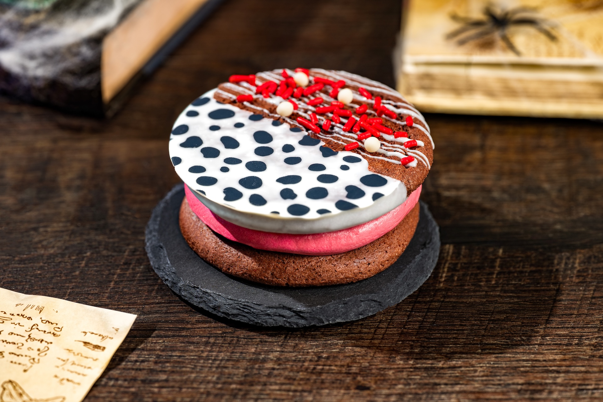 Cruella Cookie Sandwich at Pinocchio Village Haus, Magic Kingdom