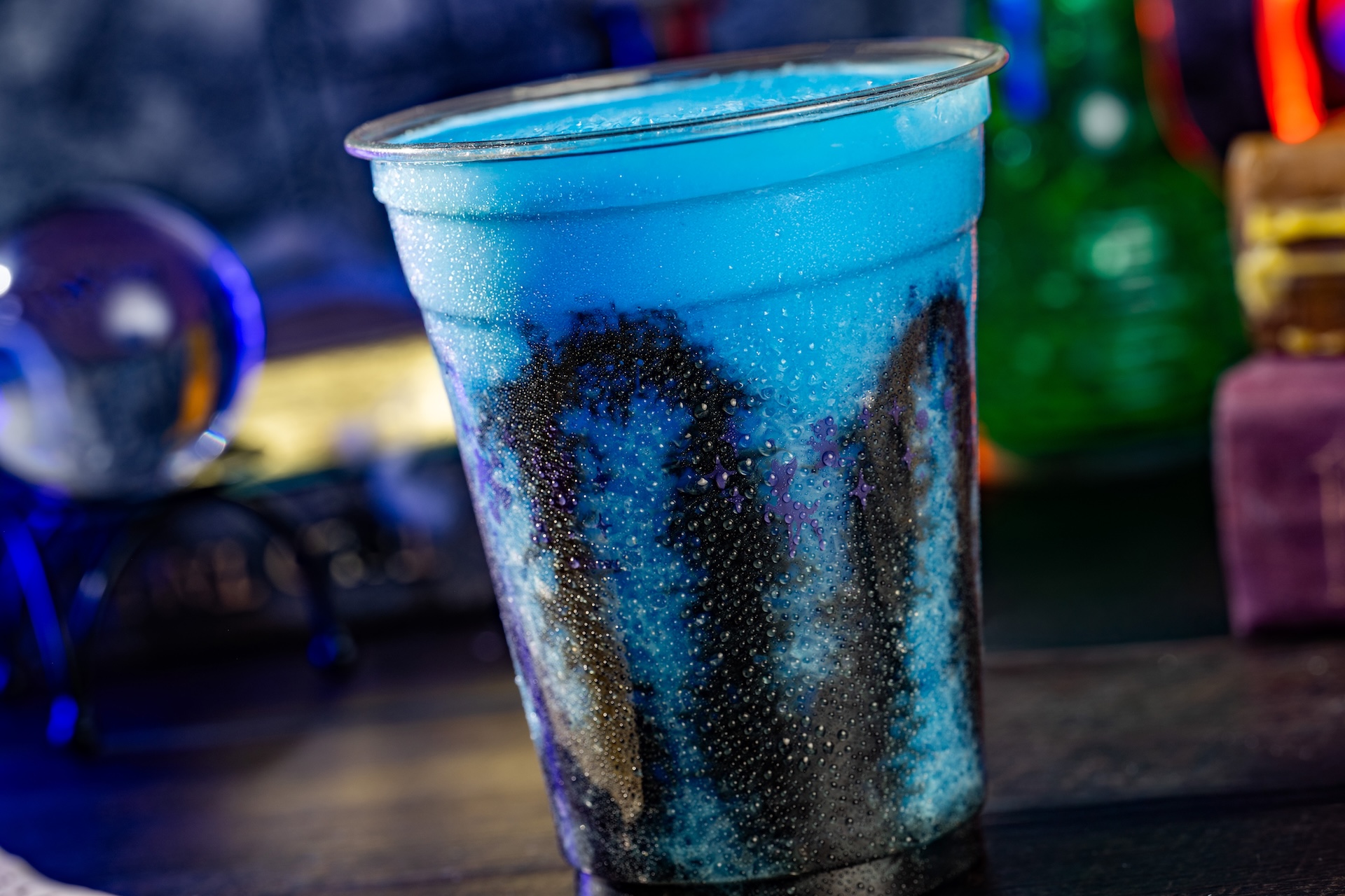 Ghoulish Blue Raspberry Slushy at The Lunching Pad, Magic Kingdom