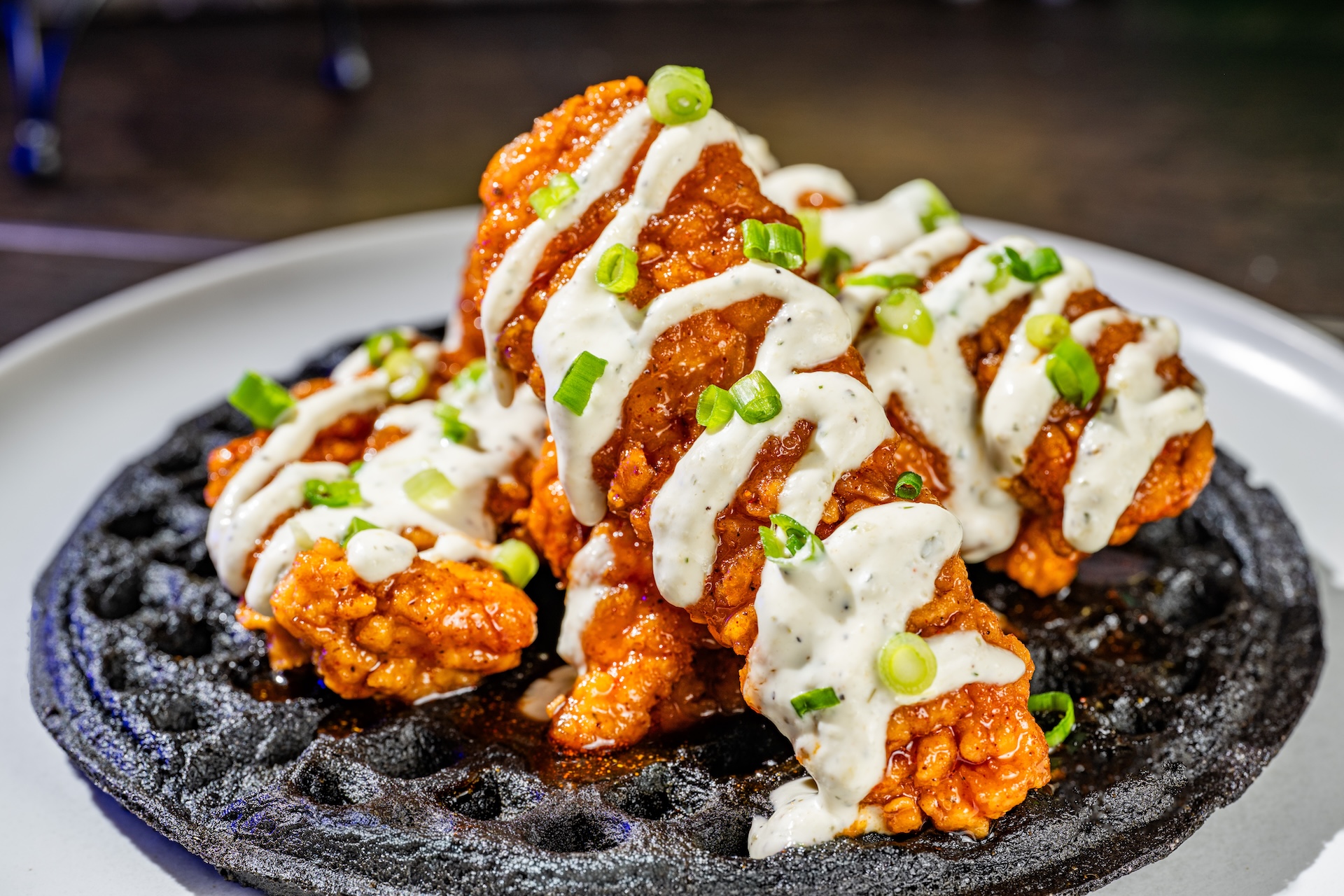 Graveyard Hot Chicken and Waffle at Sleepy Hollow, Magic Kingdom