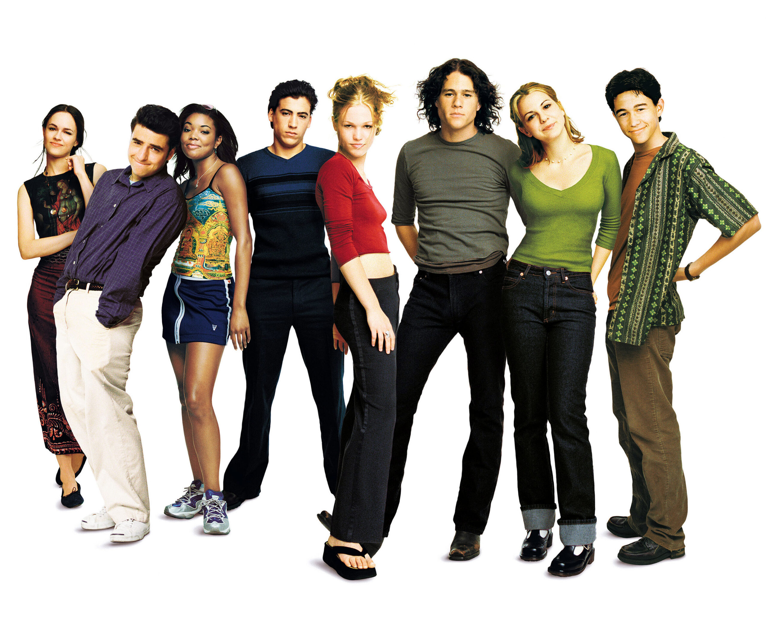 The cast of 10 Things I Hate About You in a 1999 publicity photo