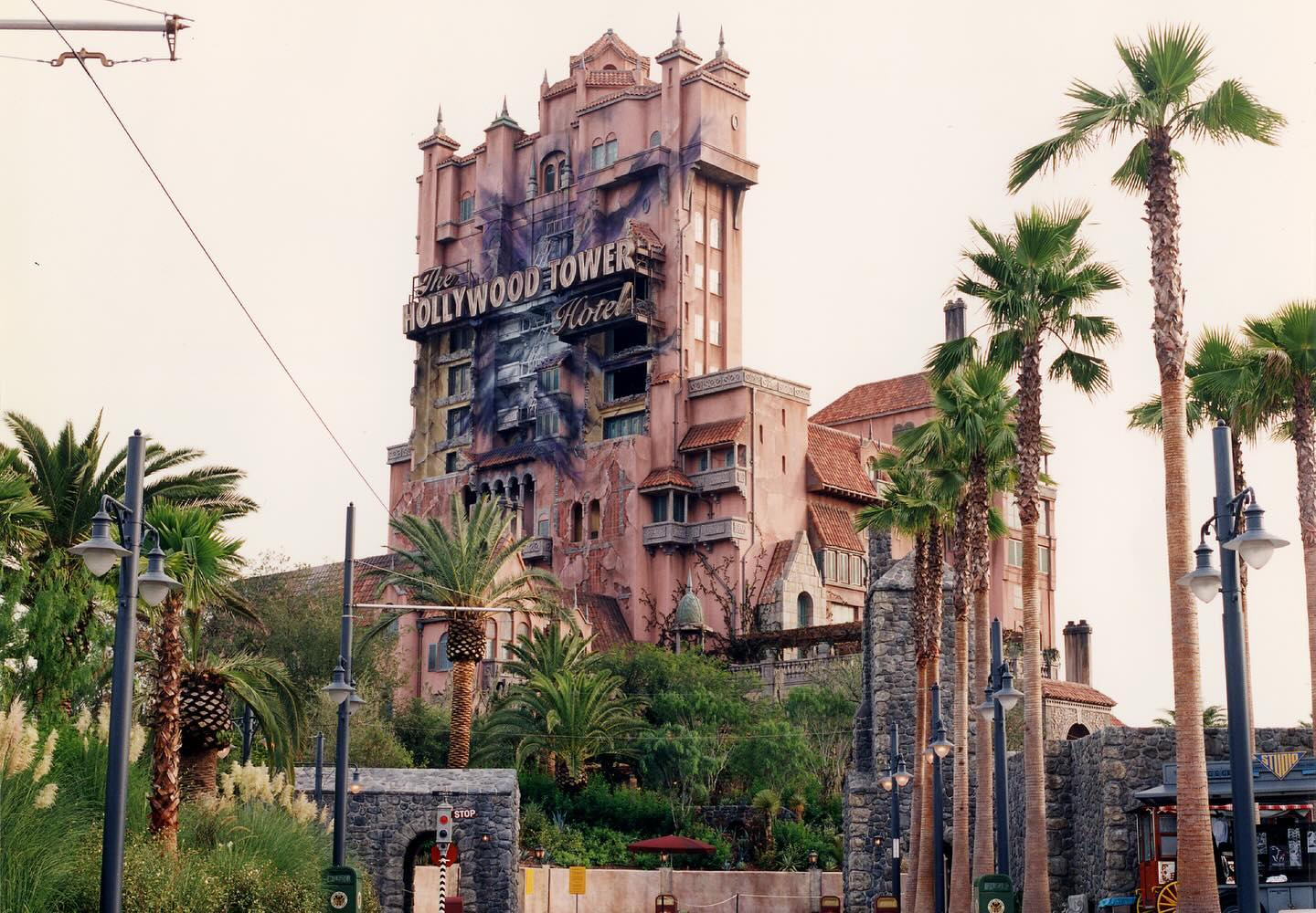 Tower Of Terror Gets Its Purple Lightning Scar Back At Hollywood Studios