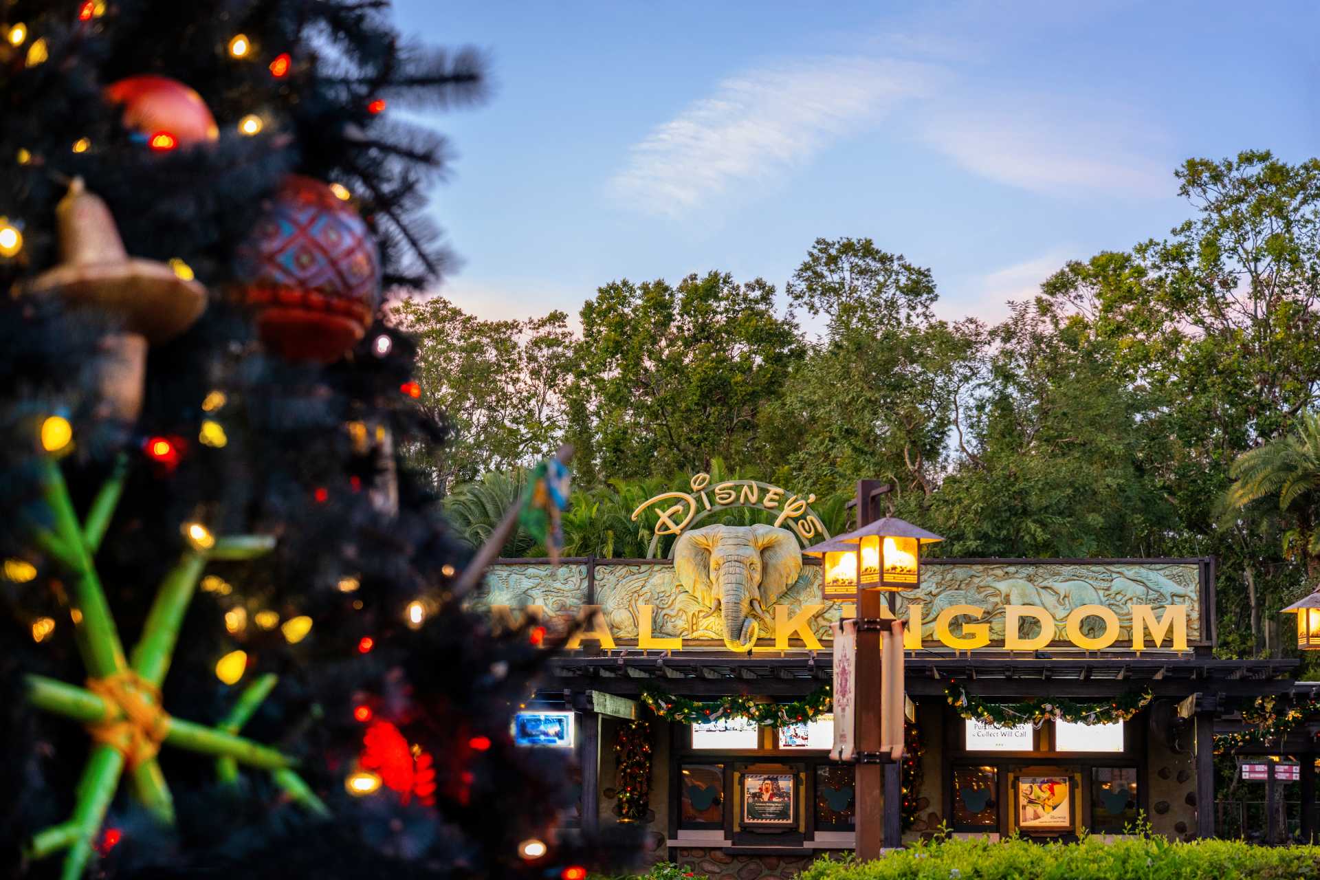 Santa’s Holiday Grove Brings A Snowy Trail And Santa To Animal Kingdom This Holiday Season