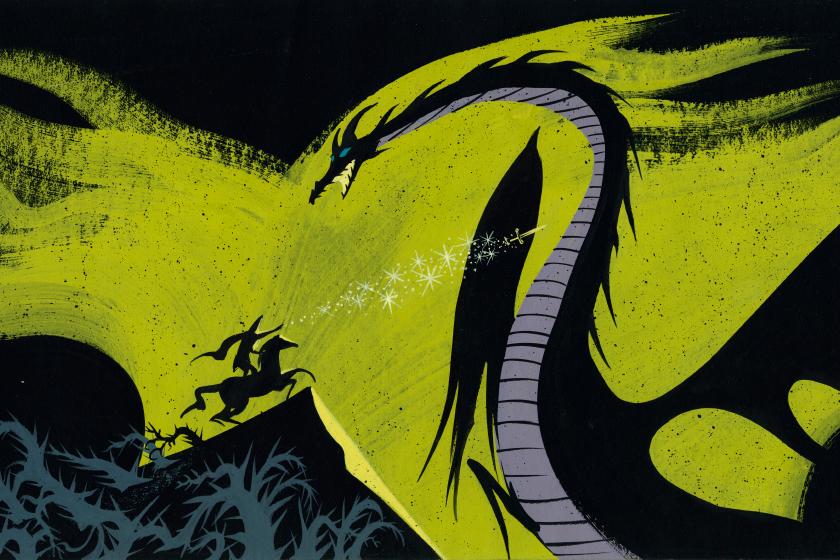 Promotional artwork for Awaking Beauty: The Art of Eyvind Earle at The Walt Disney Family Museum