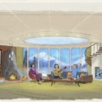 Concept art of the reimagined Carousel of Progress finale scene