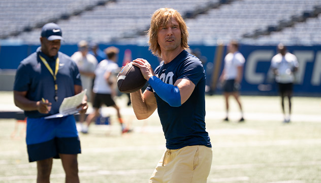 Glen Powell as Chad Powers in the Hulu series Chad Powers