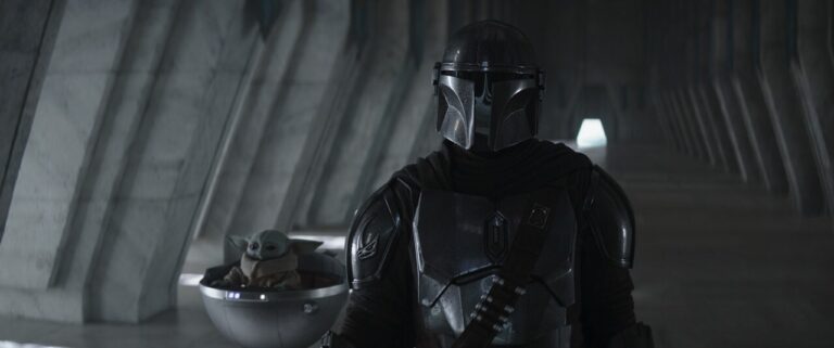 Din Djarin and Grogu from The Mandalorian