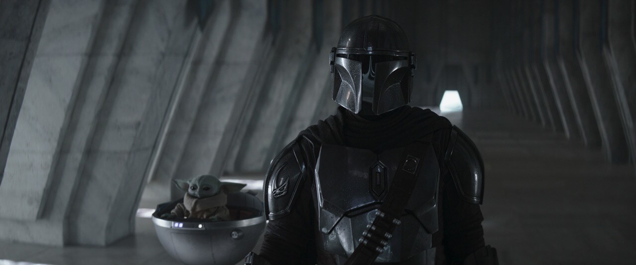 Din Djarin and Grogu from The Mandalorian