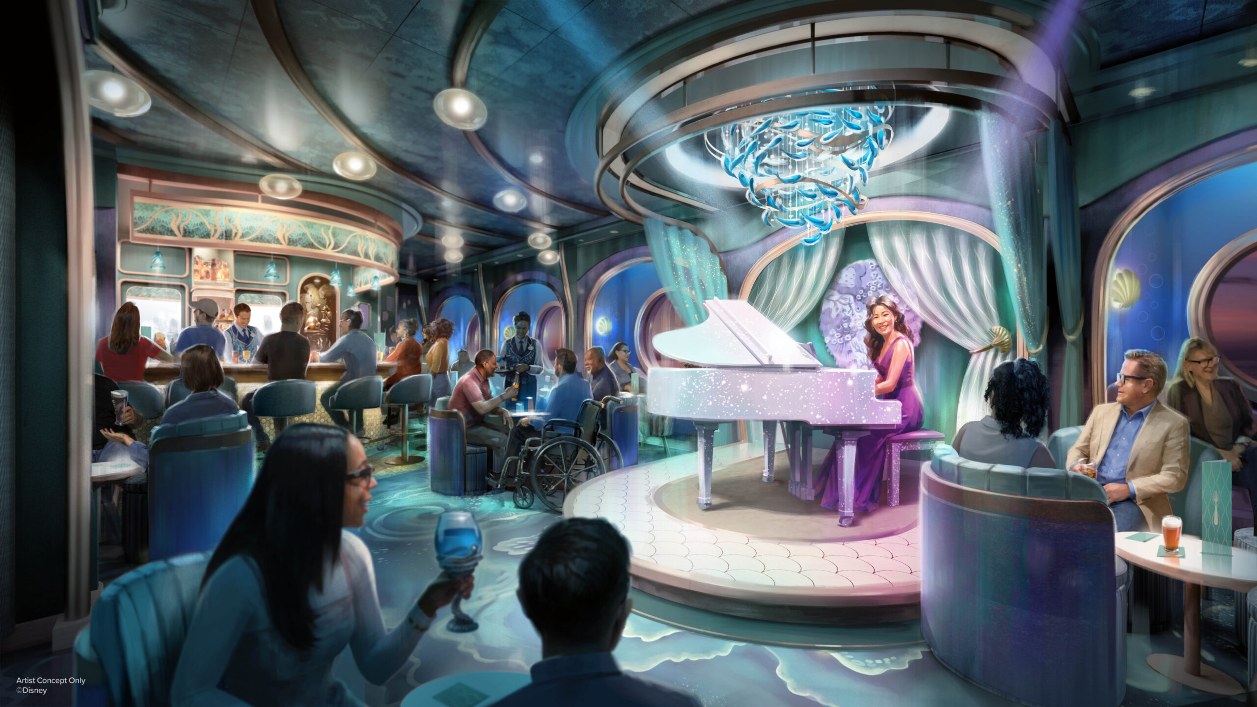 Sea Notes And Skygazers: The Little Mermaid Lounge And Observatory Pub Coming To The Disney Believe