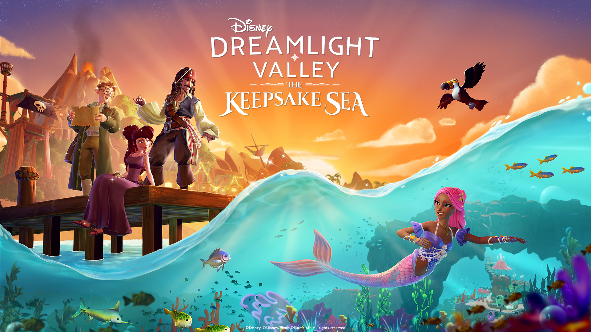 Disney Dreamlight Valley: The Keepsake Sea Turns Players Into Merfolk On November 18