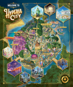 Disney Lorcana Hyperia City card art revealed at D23 2026