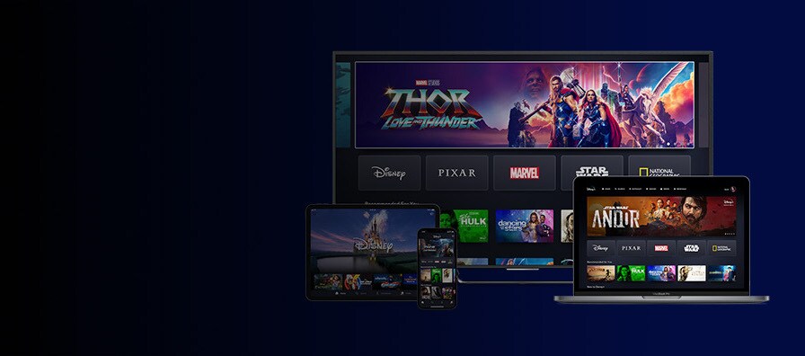 Disney+ streaming on devices