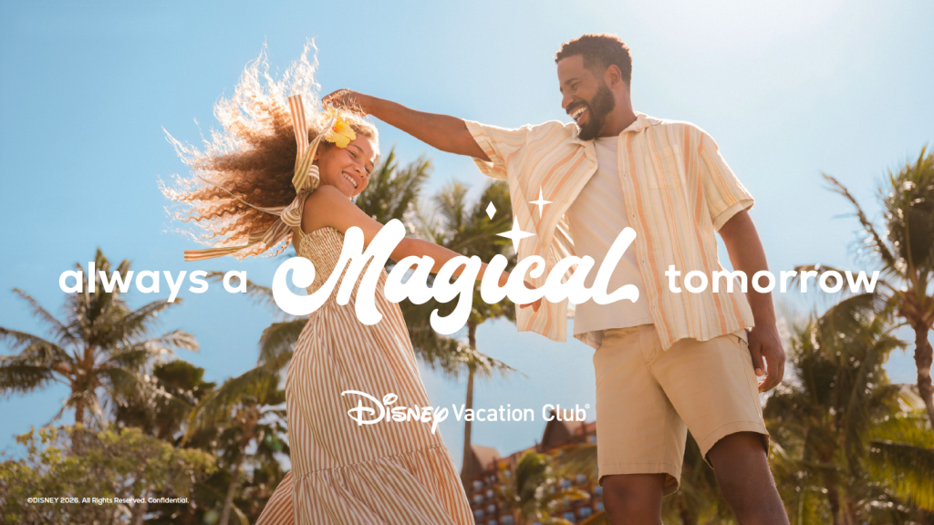 Disney Vacation Club Always a Magical Tomorrow campaign title art