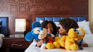 Guests at the Disneyland Hotel at the Disneyland Resort
