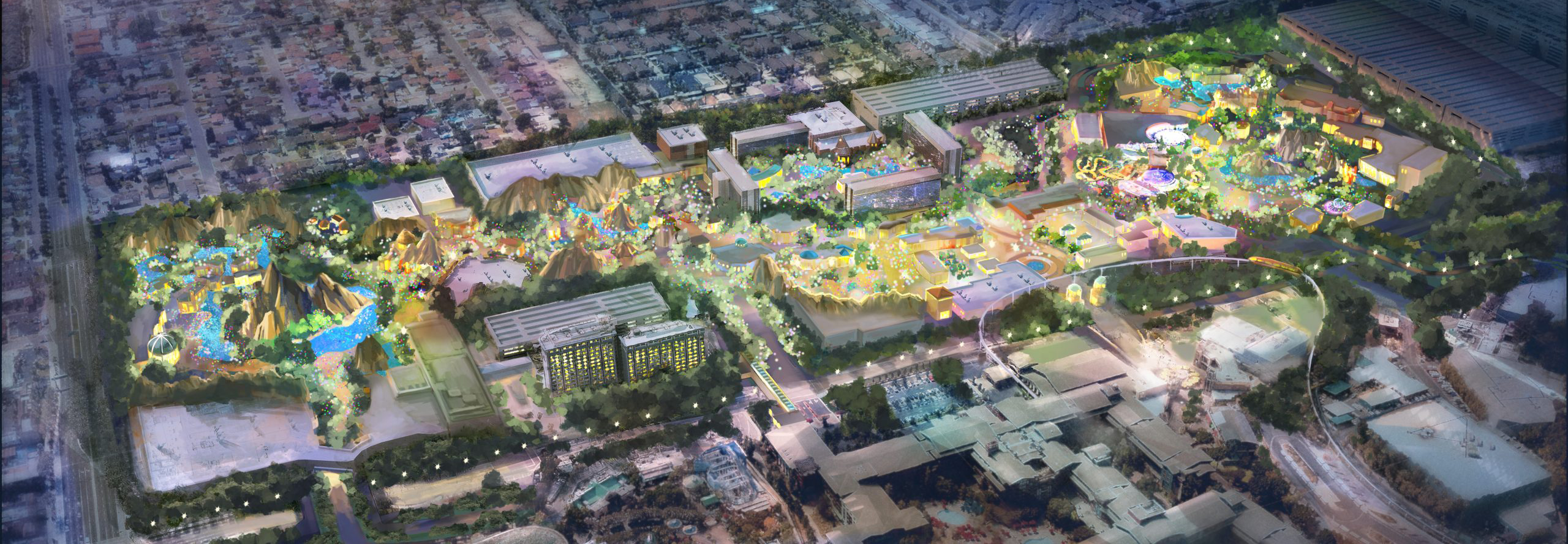 Anaheim Resort 2.0 Draft Imagines A Resort Ribbon Walkway Past Disneyland To A Future Disney Destination