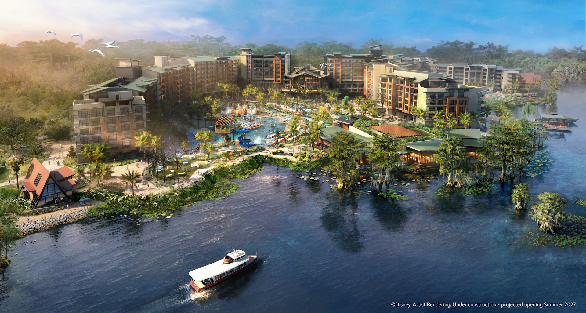 Aerial Photos Show Lakeshore Lodge’s A-Frame Lake Houses Rising On Bay Lake