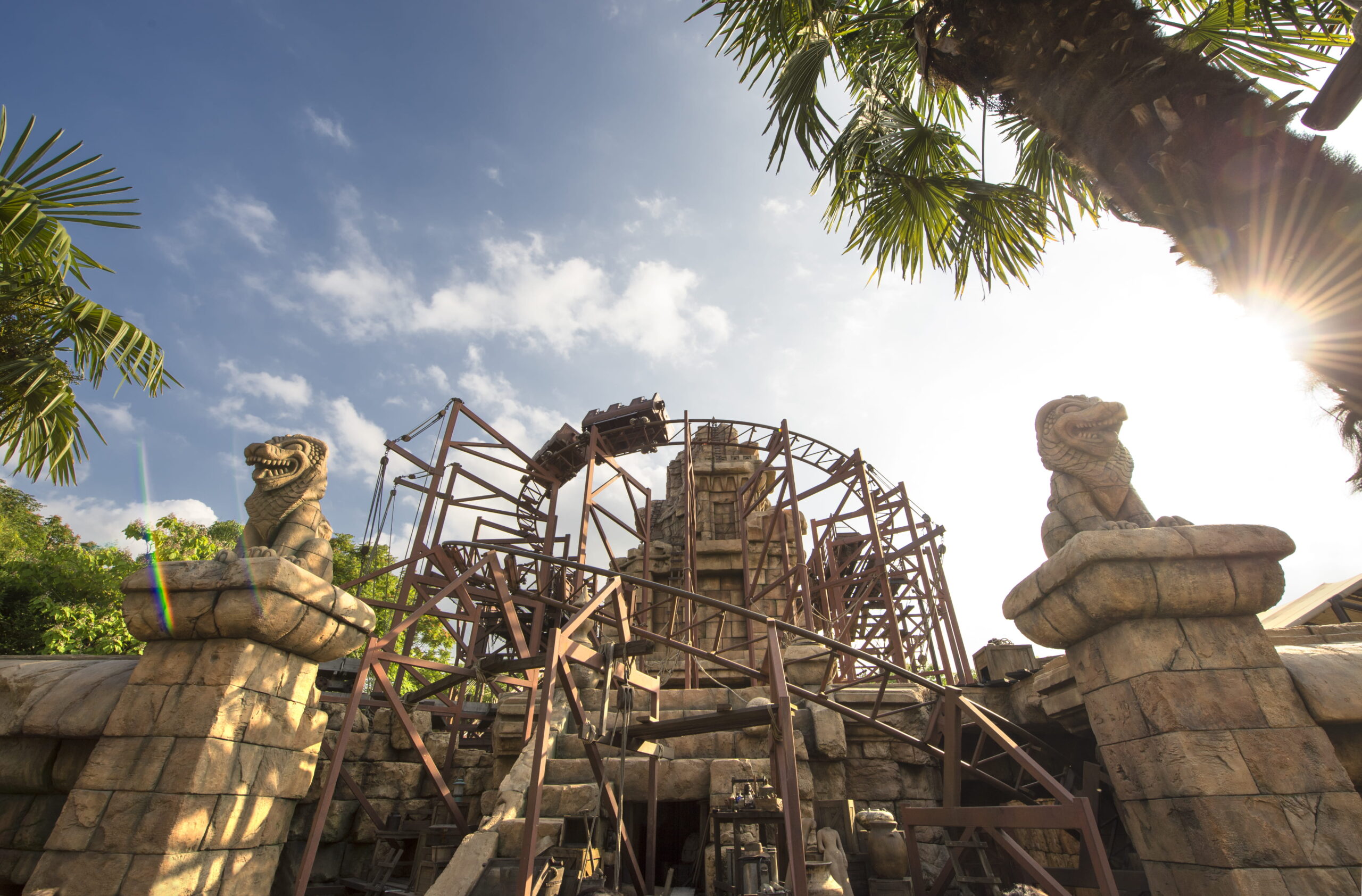 Indiana Jones and the Temple of Peril coaster at Disneyland Paris
