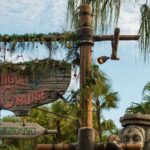 Jingle Cruise holiday overlay at Magic Kingdom