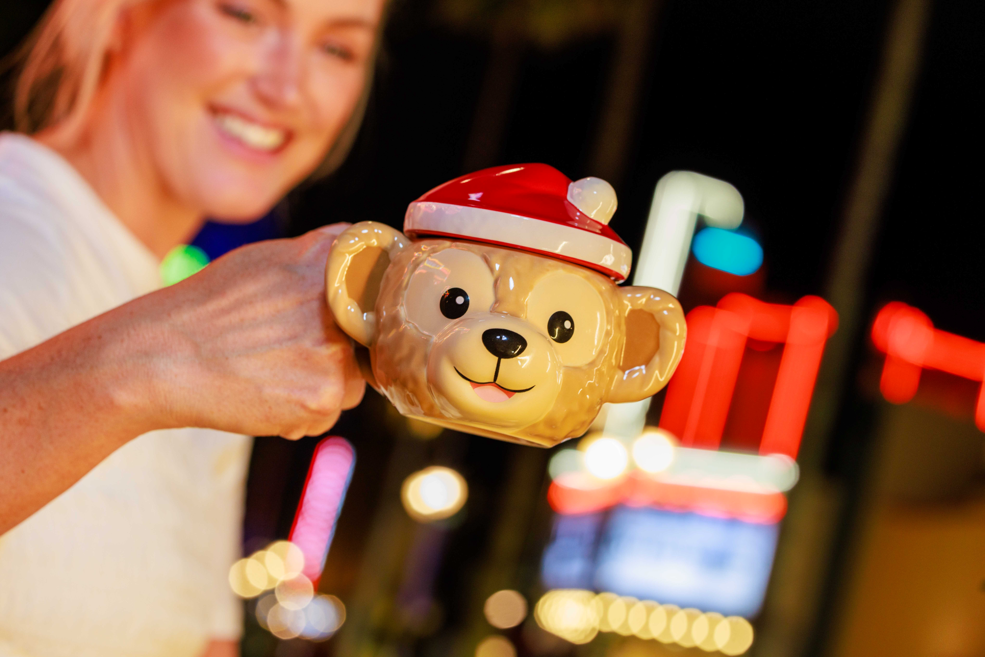 Jollywood Nights mug featuring Duffy as Santa