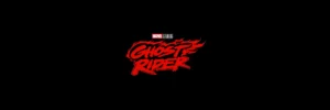 Marvel Studios Ghost Rider title logo in red flames