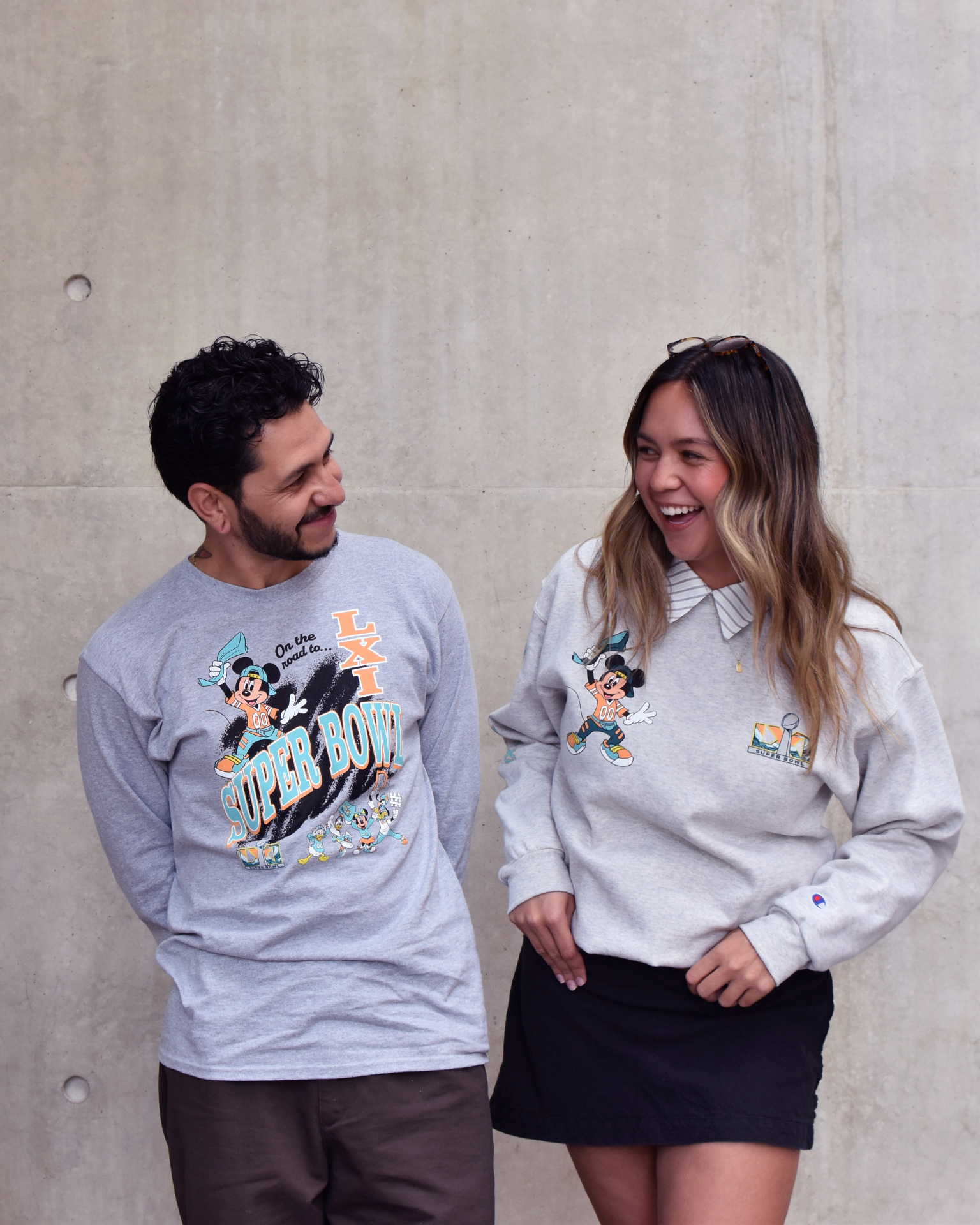 Products from the Mickey and Friends Super Bowl LXI collection