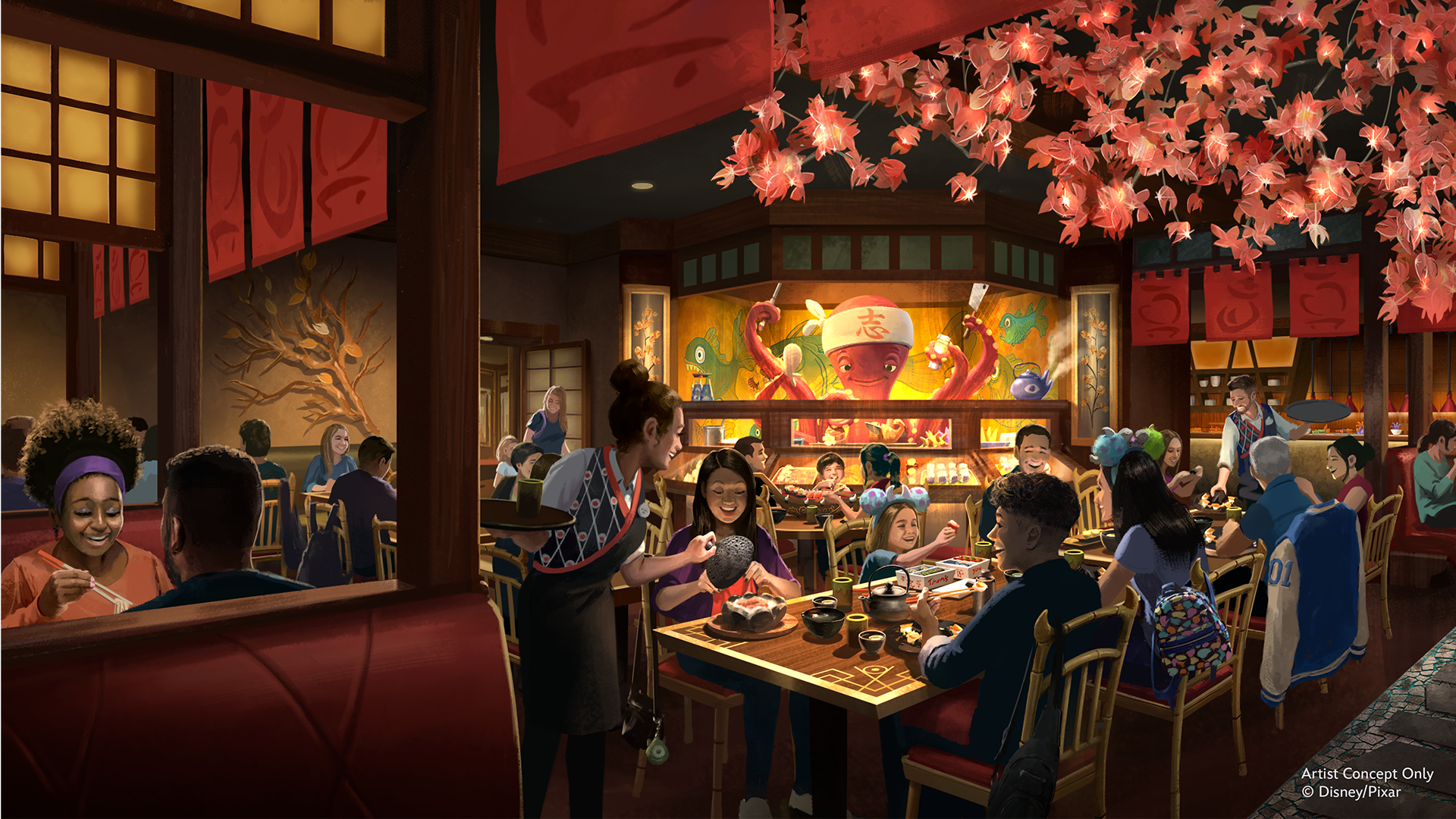 Concept art of Monstropolis at Disney's Hollywood Studios