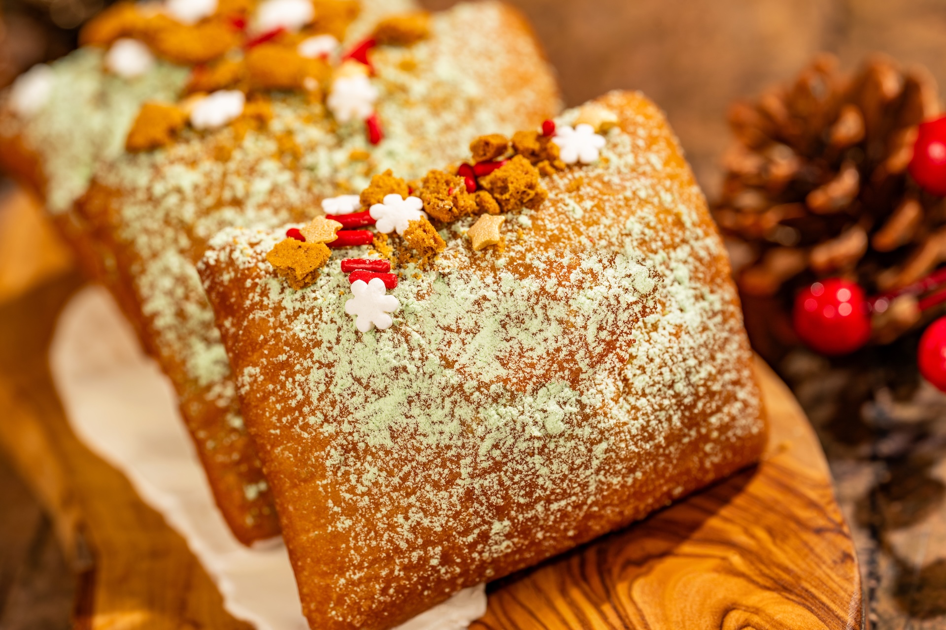 Gingerbread Cheesecake Beignets for Mickey's Very Merry Christmas Party 2026